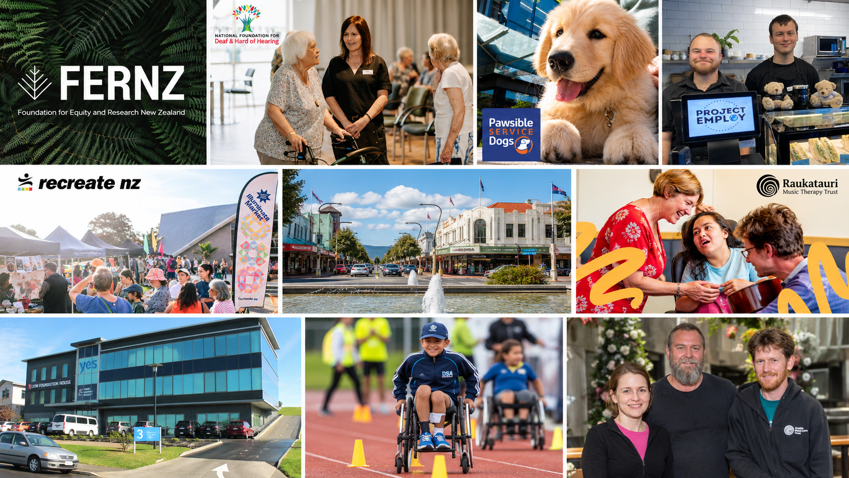 A collage of images depicting some of the organisations funded.